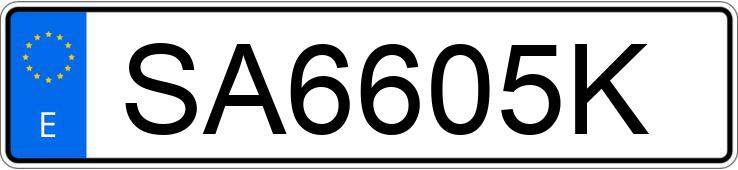 Numer rejestracyjny SA6605K posiada BMW SERIE 5