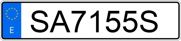 Numer rejestracyjny SA7155S posiada BMW SERIE 5