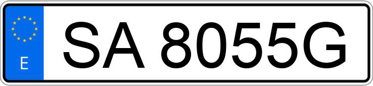 Numer rejestracyjny SA8055G posiada RENAULT 11