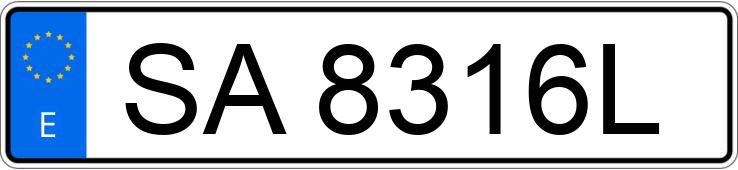 Numer rejestracyjny SA8316L posiada FORD TRANSIT