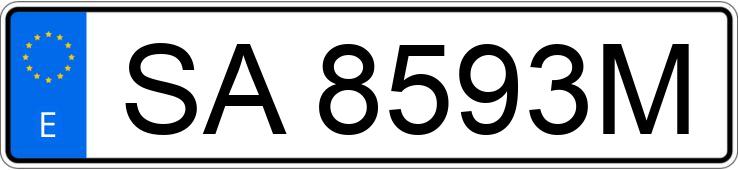 Numer rejestracyjny SA8593M posiada PEUGEOT 205 Numer rejestracyjny SA8593M posiada PEUGEOT 205