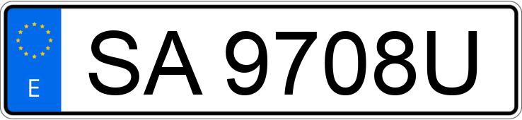 Numer rejestracyjny SA9708U posiada AUDI A4 1.9 TDI 110