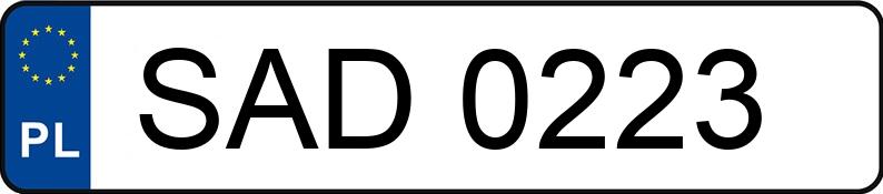 Numer rejestracyjny SAD 0223 posiada VOLKSWAGEN Passat 1.6 MR`80 GL - SAD0223