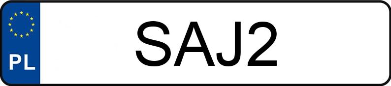Numer rejestracyjny SAJ 2 posiada TOYOTA Camry MR`01 E3 Camry MR`01 E3 - SAJ2