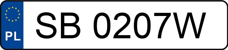 Numer rejestracyjny SB 0207W posiada VOLKSWAGEN Passat GP 1.9 TDI MR`00 E3 Comfortline 4MOTION - SB0207W