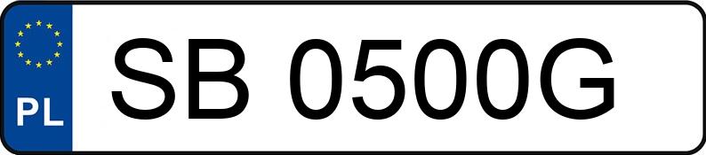 Numer rejestracyjny SB 0500G posiada VOLKSWAGEN PASSAT - SB0500G