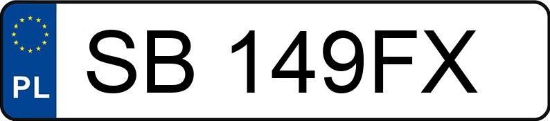 Numer rejestracyjny SB 149FX posiada HONDA CIVIC 1.6 - SB149FX Numer rejestracyjny SB 149FX posiada HONDA CIVIC 1.6 - SB149FX