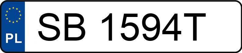 Numer rejestracyjny SB 1594T posiada FIAT 500 - SB1594T