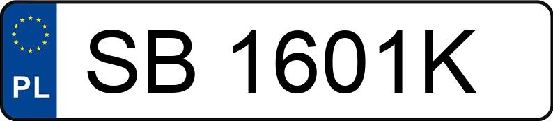 Numer rejestracyjny SB 1601K posiada RENAULT LAGUNA GRANDTOUR 2.0 - SB1601K