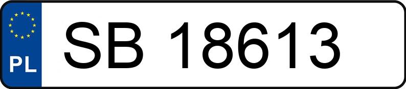 Numer rejestracyjny SB 18613 posiada FIAT UNO 899 KAT - SB18613 Numer rejestracyjny SB 18613 posiada FIAT UNO 899 KAT - SB18613