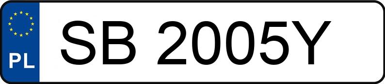 Numer rejestracyjny SB 2005Y posiada SKODA OCTAVIA - SB2005Y Numer rejestracyjny SB 2005Y posiada SKODA OCTAVIA - SB2005Y