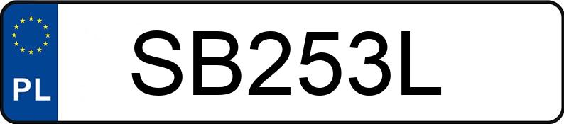 Numer rejestracyjny SB 253L posiada CEZET Szosowe CZ 175 - SB253L