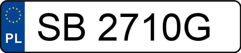 Numer rejestracyjny SB 2710G posiada FORD Focus 1.6 MR`08 E4 Platinium X - SB2710G