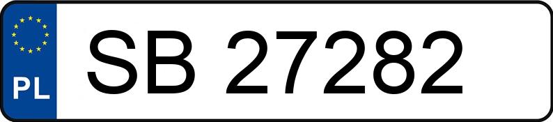 Numer rejestracyjny SB 27282 posiada VOLKSWAGEN PASSAT 1.9 TD - SB27282