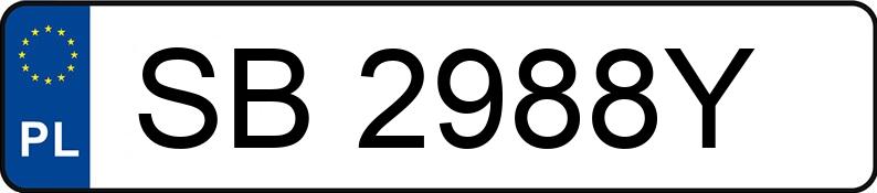 Numer rejestracyjny SB 2988Y posiada SUZUKI VITARA - SB2988Y