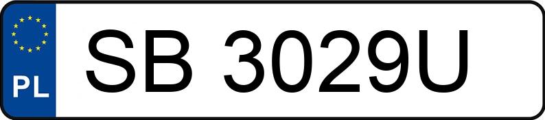 Numer rejestracyjny SB 3029U posiada JEEP Cherokee V 3.2 MR`14 E6 KL Trailhawk - SB3029U