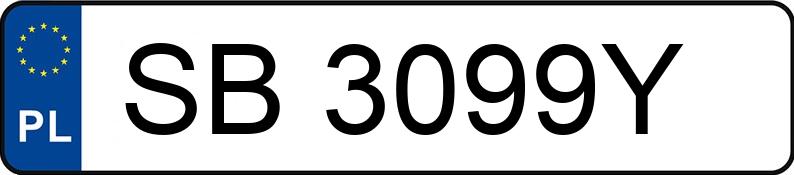 Numer rejestracyjny SB 3099Y posiada TOYOTA CAMRY - SB3099Y