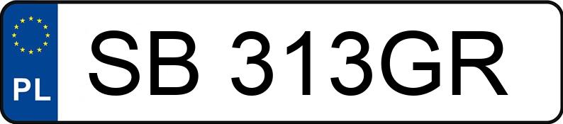 Numer rejestracyjny SB 313GR posiada AUDI S3 SPORTBACK - SB313GR