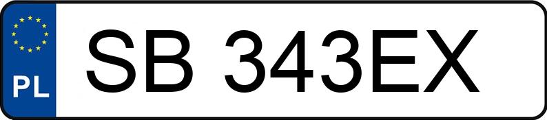 Numer rejestracyjny SB 343EX posiada AUDI A6 2.0 TFSI MR`15 E6 4G S tronic - SB343EX