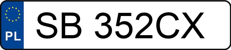 Numer rejestracyjny SB 352CX posiada FORD Focus 1.6 TDCi DPF MR`05 E4 Platinium X - SB352CX