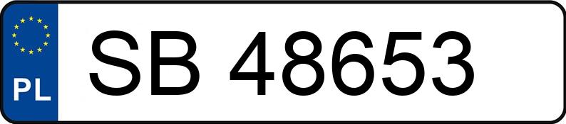 Numer rejestracyjny SB 48653 posiada SKODA FABIA 1.9 TDI - SB48653 Numer rejestracyjny SB 48653 posiada SKODA FABIA 1.9 TDI - SB48653