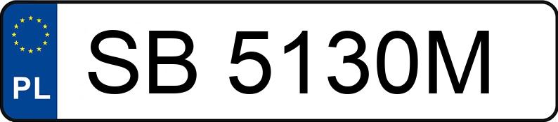Numer rejestracyjny SB 5130M posiada SUBARU OUTBACK - SB5130M