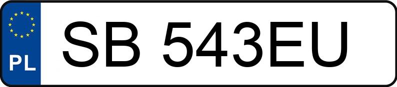 Numer rejestracyjny SB 543EU posiada VOLKSWAGEN PASSAT - SB543EU