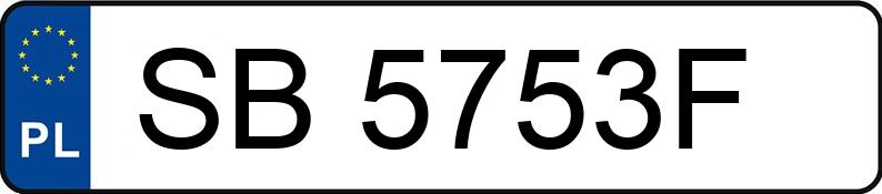 Numer rejestracyjny SB 5753F posiada BMW 530XD - SB5753F