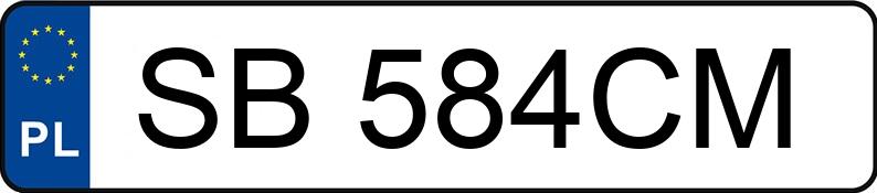 Numer rejestracyjny SB 584CM posiada OPEL CORSA - SB584CM Numer rejestracyjny SB 584CM posiada OPEL CORSA - SB584CM