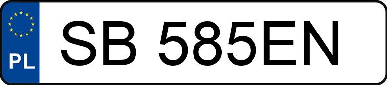 Numer rejestracyjny SB 585EN posiada BMW 320D - SB585EN