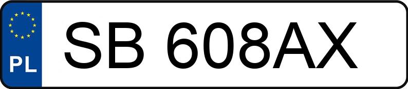 Numer rejestracyjny SB 608AX posiada RENAULT ESPACE - SB608AX