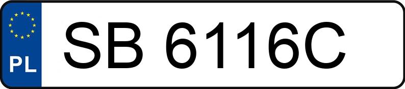 Numer rejestracyjny SB 6116C posiada SKODA FABIA - SB6116C