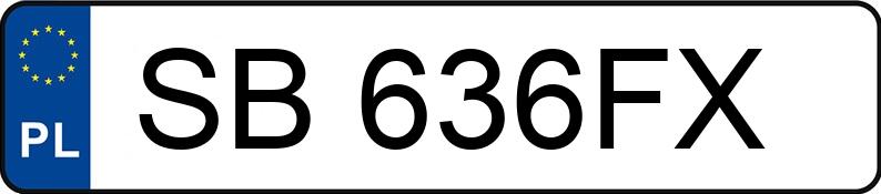 Numer rejestracyjny SB 636FX posiada VOLVO V70 - SB636FX