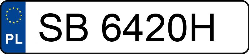 Numer rejestracyjny SB 6420H posiada CHRYSLER Grand Voyager 2.5 CRD Kat. MR`01 E3 LX - SB6420H