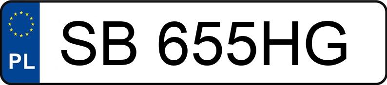 Numer rejestracyjny SB 655HG posiada AUDI Q5 SB - SB655HG