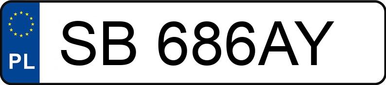 Numer rejestracyjny SB 686AY posiada IVECO DAILY 35S18 - SB686AY