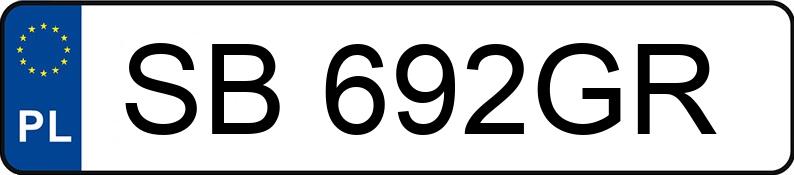 Numer rejestracyjny SB 692GR posiada BMW 518 - SB692GR