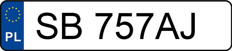 Numer rejestracyjny SB 757AJ posiada NISSAN NISSAN QASHQAI - SB757AJ