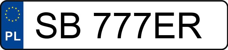 Numer rejestracyjny SB 777ER posiada MERCEDES-BENZ A 200 - SB777ER