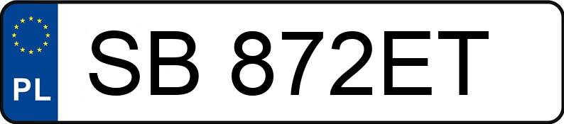 Numer rejestracyjny SB 872ET posiada SKODA OCTAVIA - SB872ET Numer rejestracyjny SB 872ET posiada SKODA OCTAVIA - SB872ET