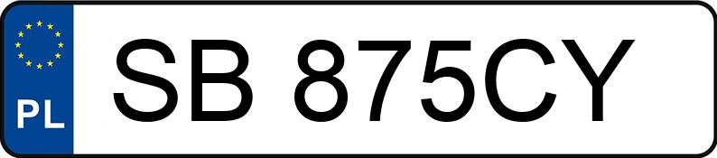 Numer rejestracyjny SB 875CY posiada MERCEDES-BENZ CLA 180 MR`19 E6 118 CLA 180 MR`19 E6 118 - SB875CY