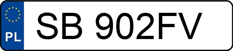 Numer rejestracyjny SB 902FV posiada PORSCHE Cayenne 4.5 MR`02 E3 S - SB902FV