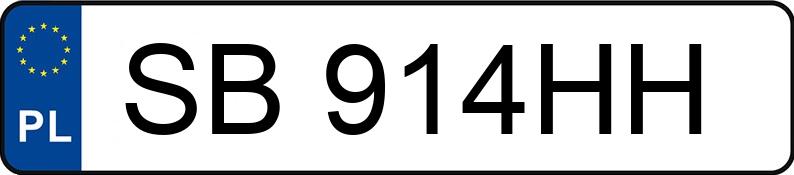 Numer rejestracyjny SB 914HH posiada MAZDA 3 - SB914HH