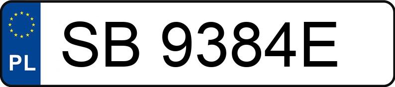 Numer rejestracyjny SB 9384E posiada FIAT Bravo 1.4 12V Kat. SX - SB9384E Numer rejestracyjny SB 9384E posiada FIAT Bravo 1.4 12V Kat. SX - SB9384E