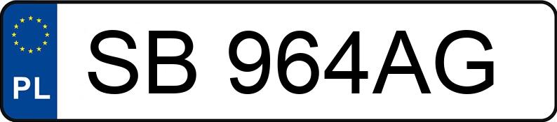 Numer rejestracyjny SB 964AG posiada VOLKSWAGEN TOURAN - SB964AG