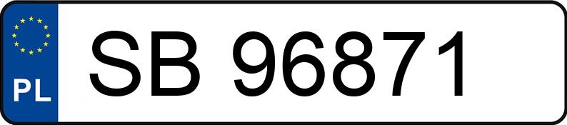 Numer rejestracyjny SB 96871 posiada BMW 525 - SB96871 Numer rejestracyjny SB 96871 posiada BMW 525 - SB96871