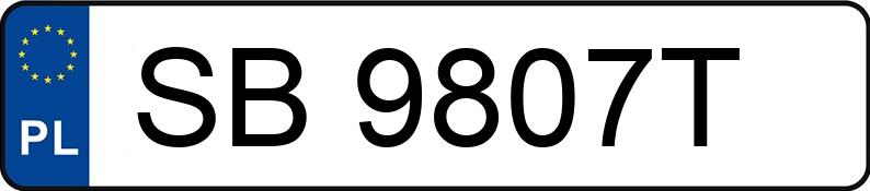 Pojazd o numerach SB9807T uczestniczył w wypadku