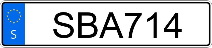 Numer rejestracyjny SBA714 posiada Volvo V40 V40 2.0T (163hk)