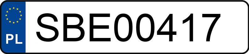 Numer rejestracyjny SBE 00417 posiada PEUGEOT 206 - SBE00417 Numer rejestracyjny SBE 00417 posiada PEUGEOT 206 - SBE00417