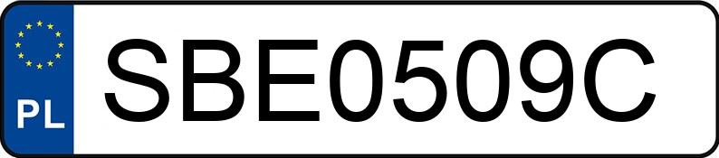 Numer rejestracyjny SBE 0509C posiada BMW 560 - SBE0509C